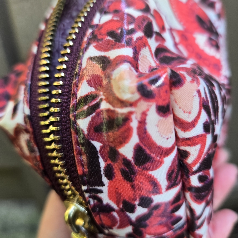 Tory Burch Red Floral Cosmetic Bag - Picture 14 of 16